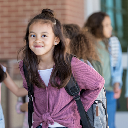 student smiling