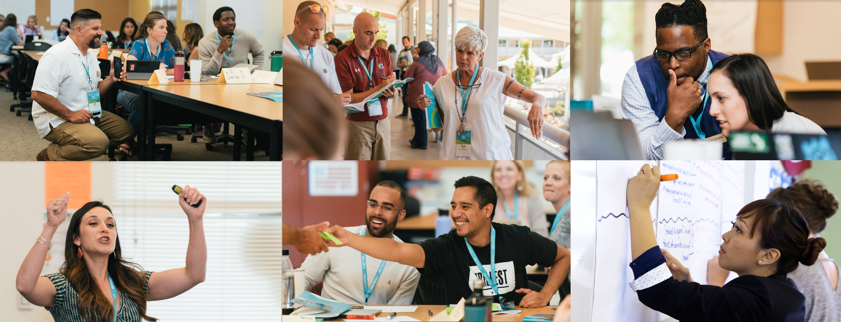 grid of 6 photos in PBL 101 Workshops