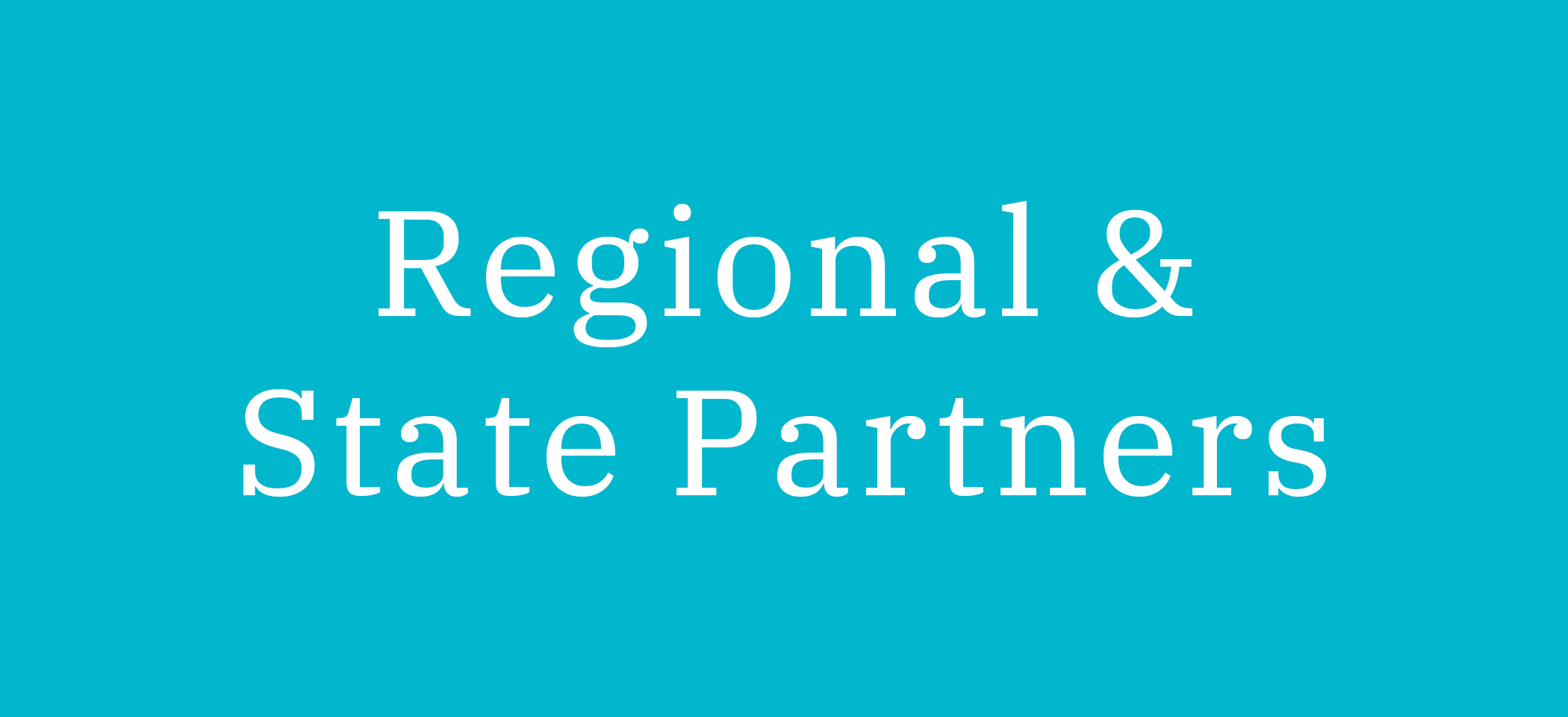 For Regional & State Partnerships