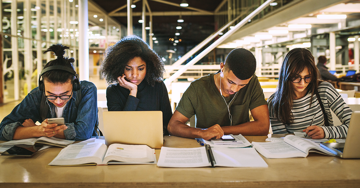 PBL students studying 