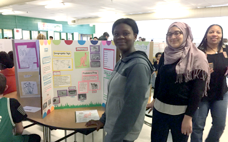 students at PBL project presentation