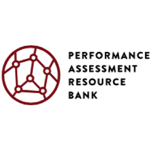 logo for Performance Assessment Resource Bank (circle red with lines and dots inside the circle)