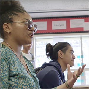 Students in a PBL classroom 