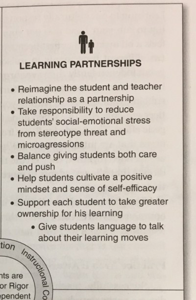 Copied pages from the book topic: learning partnership