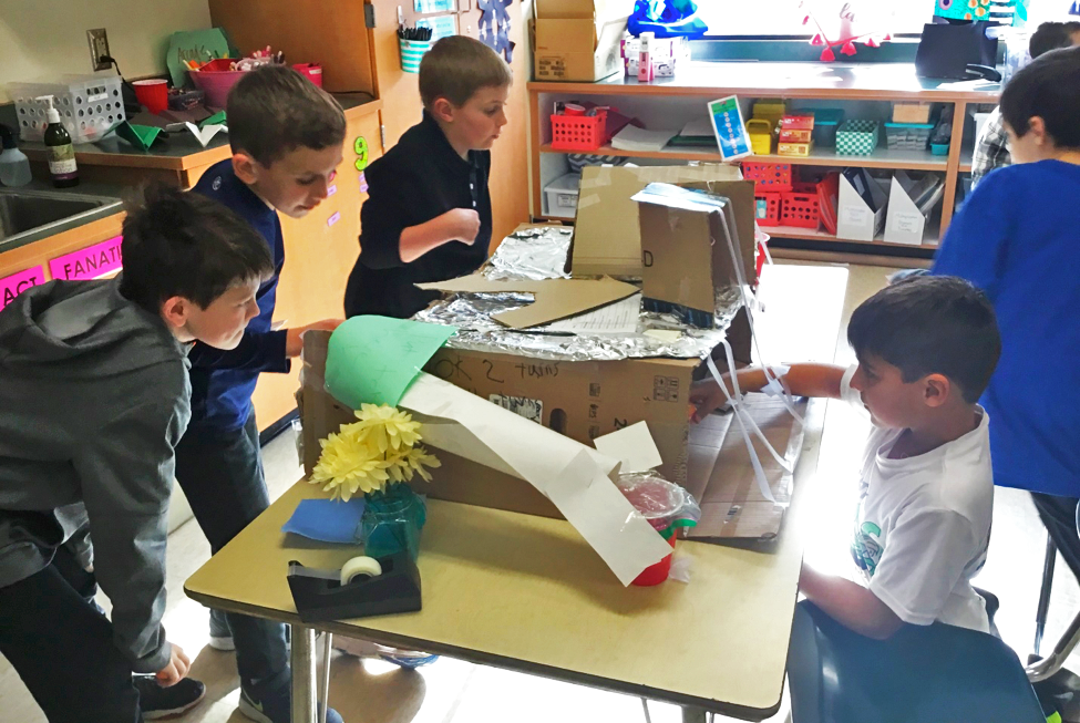 students in Grade 3 classroom