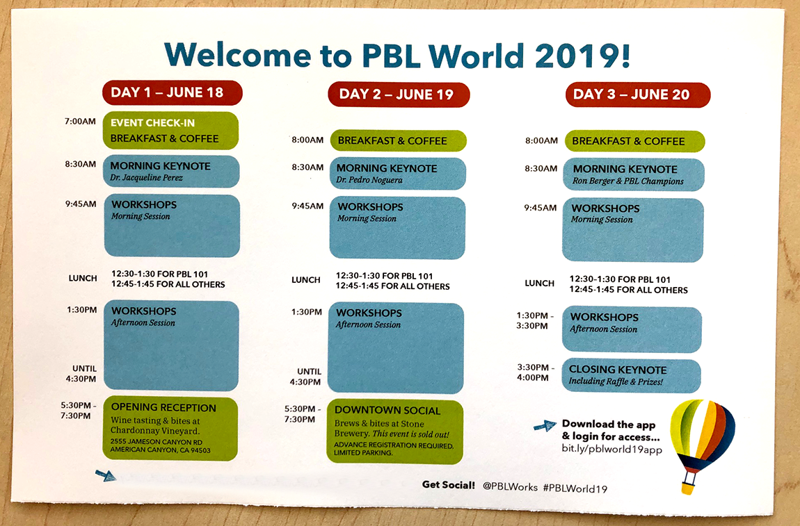 conference schedule