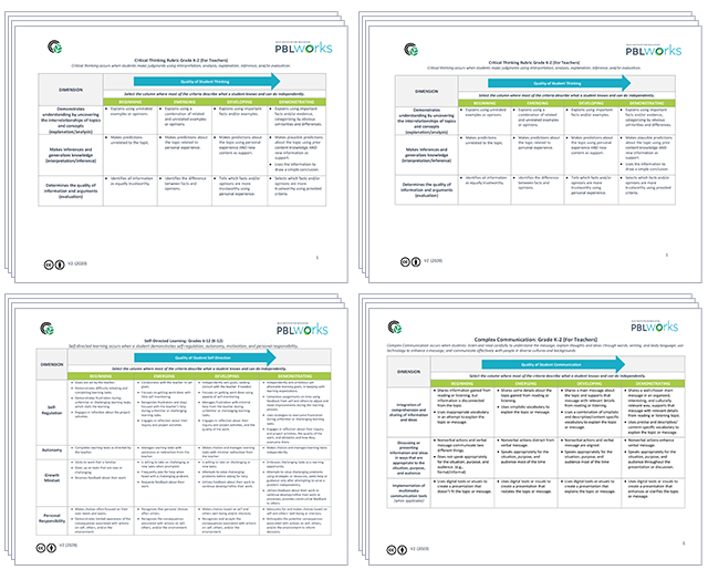 thumbnails of 16 rubrics