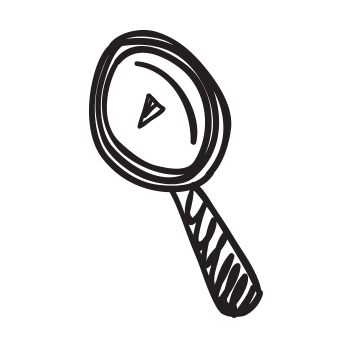 magnifying glass illustration