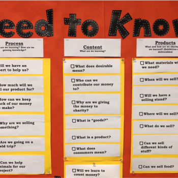 "Need to know" poster