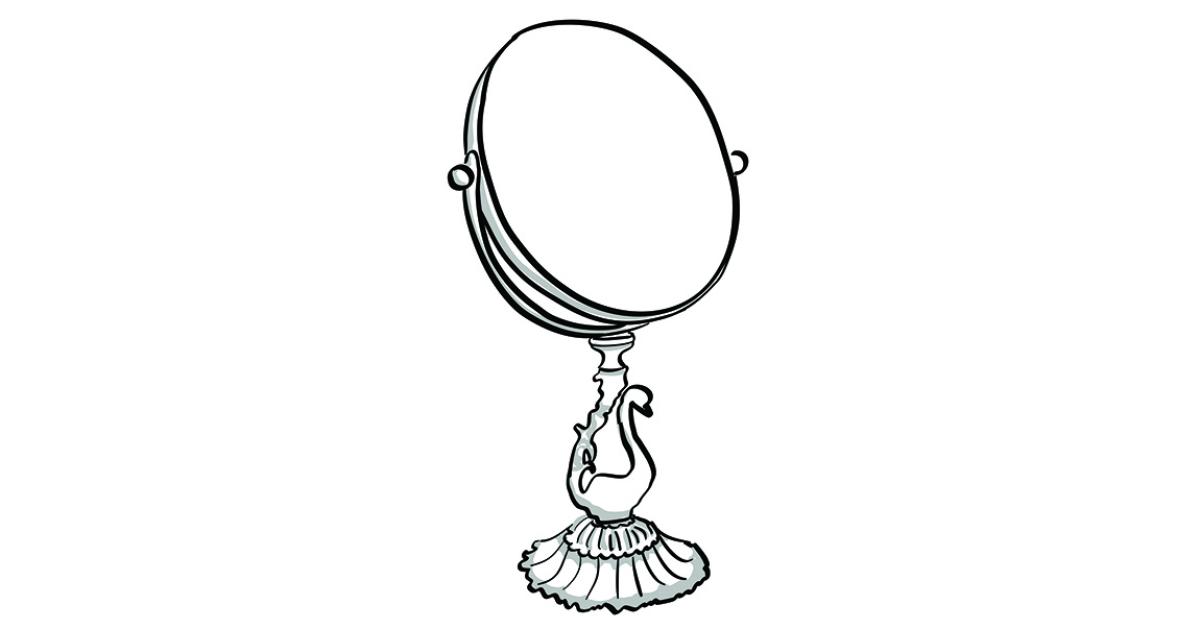 Mirror frame drawing hi-res stock photography and images - Alamy