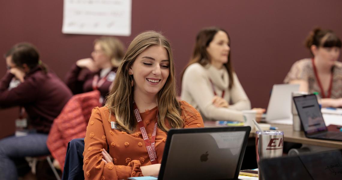 Educator in workshop 