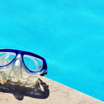 pool with goggles