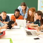 students in PBL classroom