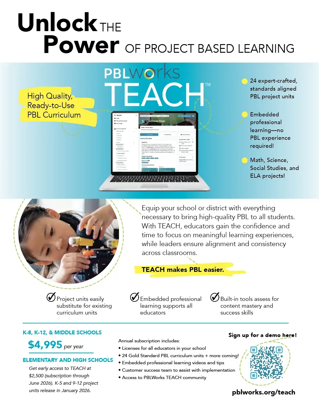 PBLWorks TEACH Flier
