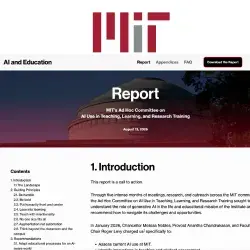 MIT AI and Education Report
