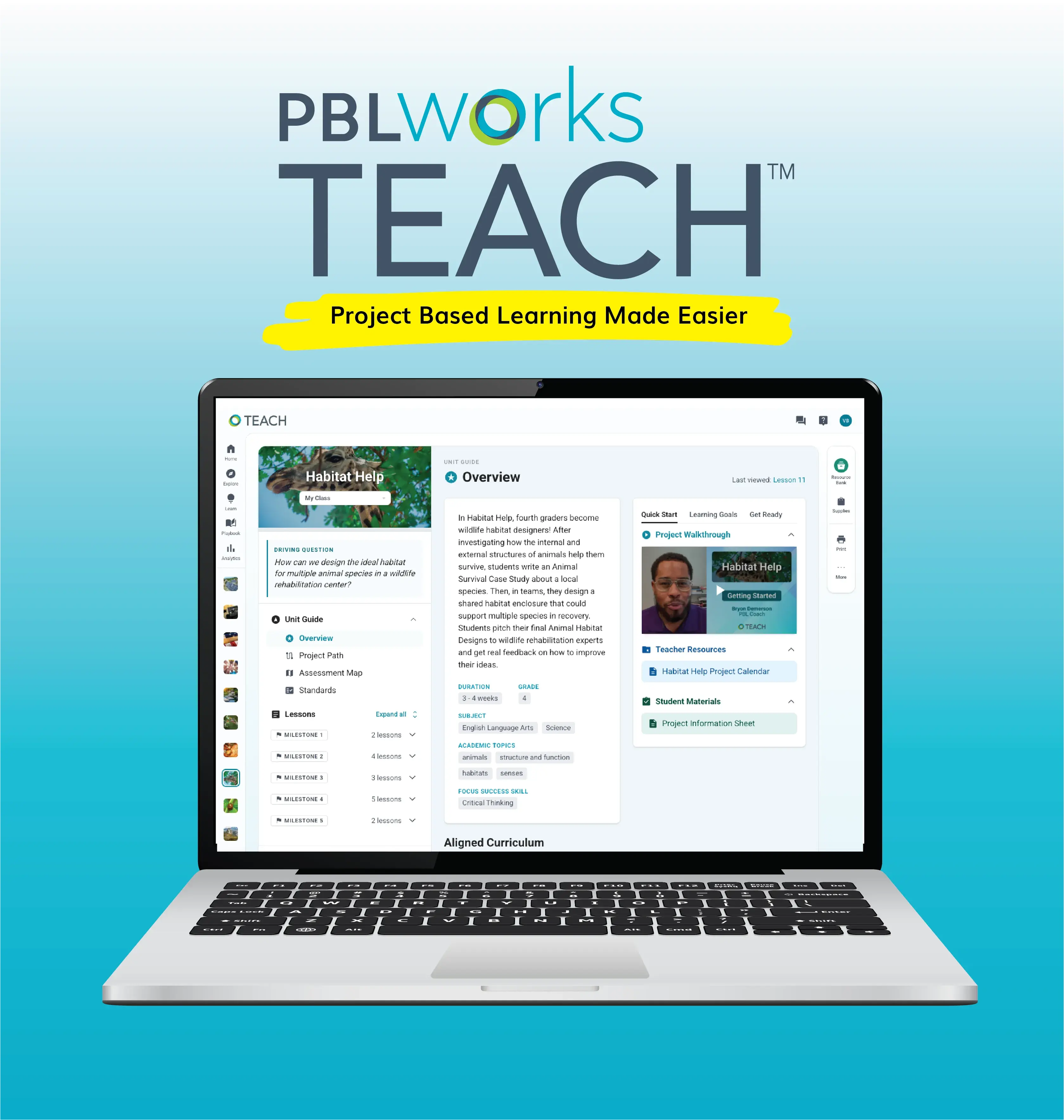 PBLWorks TEACH - Project Based Learning Made Easier